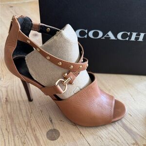 COACH leather heels